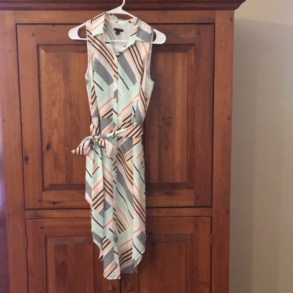 Ann Taylor Sleeveless Shirt Dress
